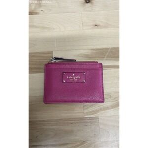 Kate Spade New York Pink Leather Card Wallet